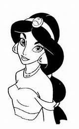 Disney Jasmine Coloring Princess Pages Printable Drawing Aladdin Silhouette Long Color Hair Drawings Clipartmag Timeless Miracle Category Printables Colors Getdrawings sketch template