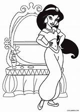 Jasmine Coloring Pages Printable Princess Disney Kids Cool2bkids Colouring Print Template sketch template