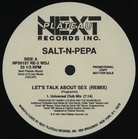 salt n pepa let s talk about sex remix vinyl 12 33 ⅓ rpm