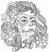 Skulls Adult sketch template