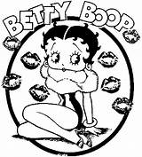 Betty Boop Coloring Pages Kissing Kids Color Printable Desicomments Adult Children Funny Coloriages Kiss Coloriage Cartoons Stress Cartoon Entries sketch template