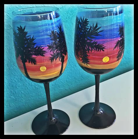 Wine Glass Painting A Glass Of Paradise Outer Banks