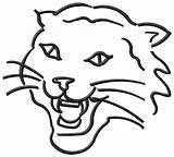 Wildcat Coloring Pages Wild Cat Logo Clipart Colouring Scottish Stanley Flat Wildcats Clip Musical School High Drawing Draw Step Sheets sketch template