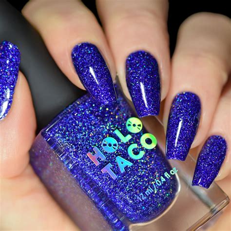 midnight spark holo taco holo nails holographic nail polish