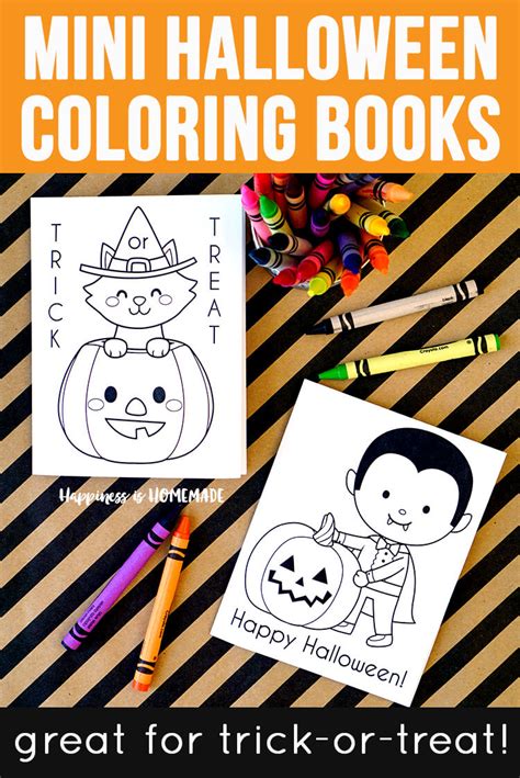 printable halloween coloring books happiness  homemade