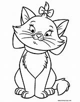 Aristocats Coloring Marie Pages Disney Template sketch template