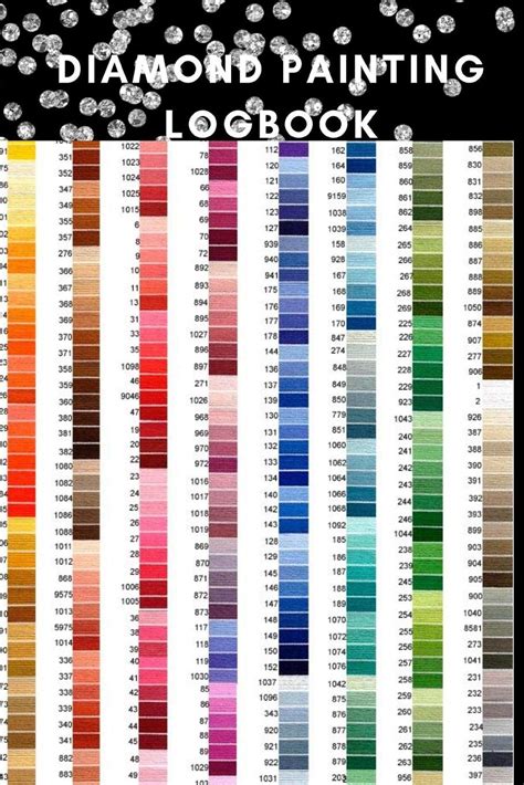 dmc color list printable printable  dmc color charts sorted