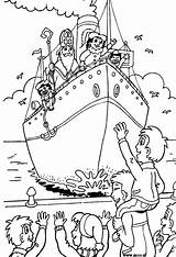 Sinterklaas Kleurplaat Stoomboot Kleurplaten Pakjesboot Intocht Piet Zwarte Nicholas Sint Leukekleurplaten Animaatjes Animatieplaatjes Coloringpage Leuke Plaatjes Vergelijkbare sketch template