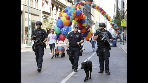 At Gay Pride Parades Large Crowds And Increased Security