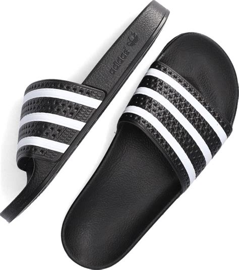 bolcom adidas adilette heren slippers core blackwhitecore black maat
