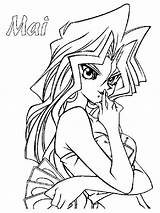 Yu Gi Oh Coloring Pages Yugioh Mai Printable Kids Recommended Search sketch template