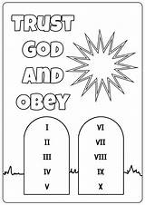 God Coloring Obey Printable Worksheets Trust Worksheeto Via sketch template