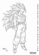 Goku Ssj3 Lineart Colorir Imprimir Sketchite sketch template