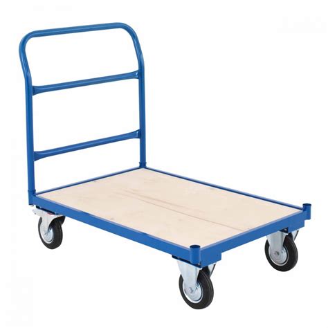 heavy duty platform truck trolley hand cart flat bed warehouse picking kg udl