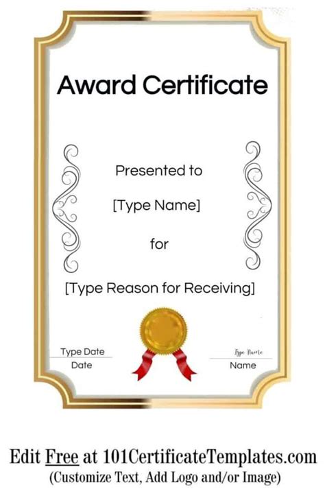 printable certificate templates customize    blank