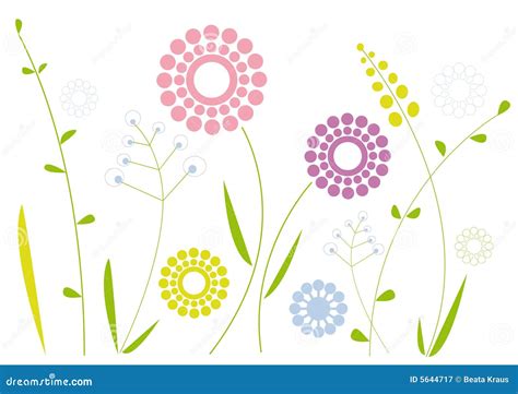simple floral design stock vector image  drip flourish