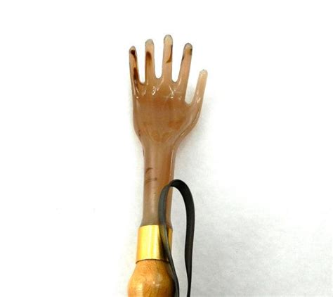 Vintage Back Scratcher Shoe Horn Bamboo Combo By