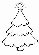 Tree Christmas Template Printable Templates Drawing Cut Line Pattern Clip Stencil Simple Bare Printables Coloring Pdf Cutouts Silhouette Large Outline sketch template