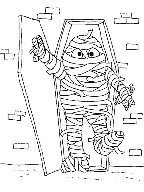 skulls coloring pages  halloween  skeletons  mummy pictures