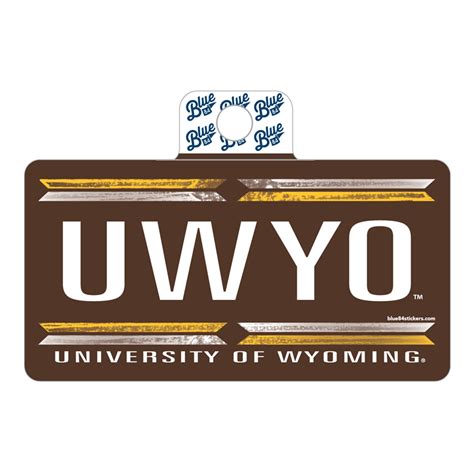blue  uwyo sticker university store