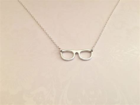 nerd glasses necklace nerd jewelry nerd ts glasses