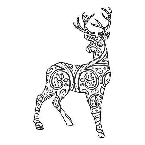 deer mandala coloring pages coloringlib