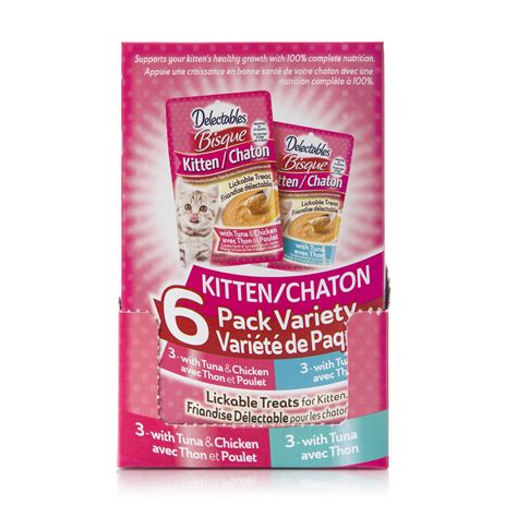 delectable 6 pack variety lickable treats for cats walmart canada