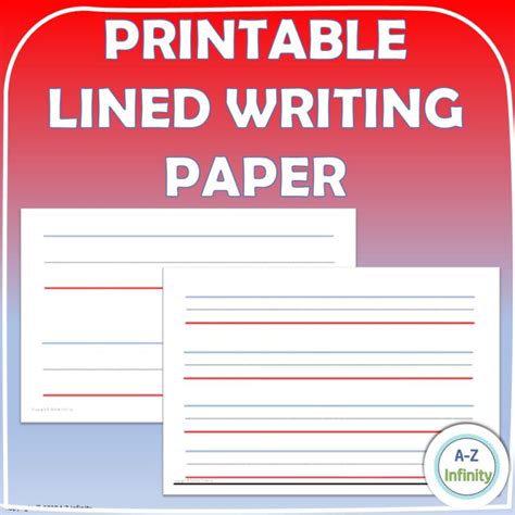 lined writing paper   teachers