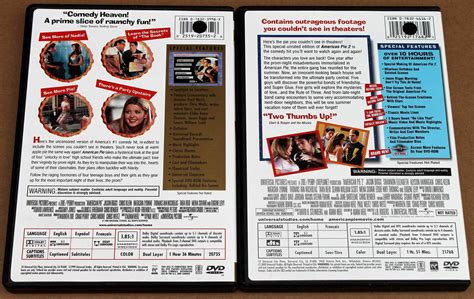 american pie 1 and 2 dvd unrated widescreen collector s