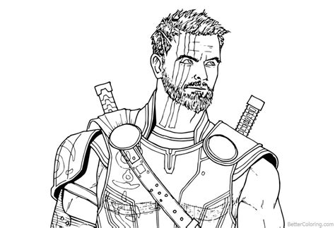 thor coloring pages  printable coloring pages  kids