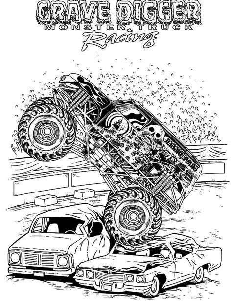 view megalodon monster truck coloring pages home