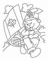 Canada Coloring Pages Beaver Boyscout Countryside Cute Beautiful Canadian Memorable Sheets Color Netart sketch template