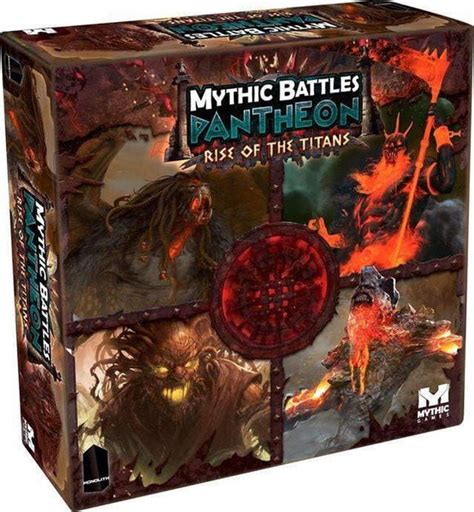 mythic battles pantheon rise   titans board game  game steward
