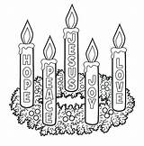 Advent Christmas Candles Fun Wreaths sketch template