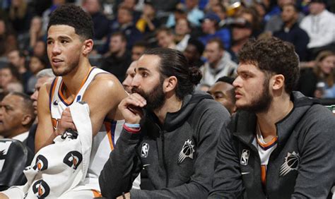 Devin Booker On Bench Devin Booker Was A Textbook Type