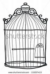 Birdcage Cage Designlooter sketch template