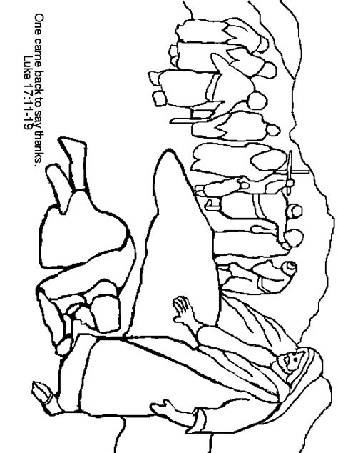 ten lepers coloring page coloring pages jesus coloring pages ten lepers