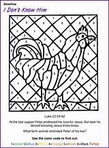 Peter Jesus Denies Kids School Sunday Coloring Crafts Craft Bible Activities Children Lessons Pages Activity Color Number Sheets Games Story sketch template