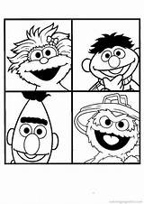 Sesame Sesamstraat Ernie Bert Tommy Rosita Sesamstraße Malvorlage Malvorlagen Ausmalen Elmo Stimmen sketch template