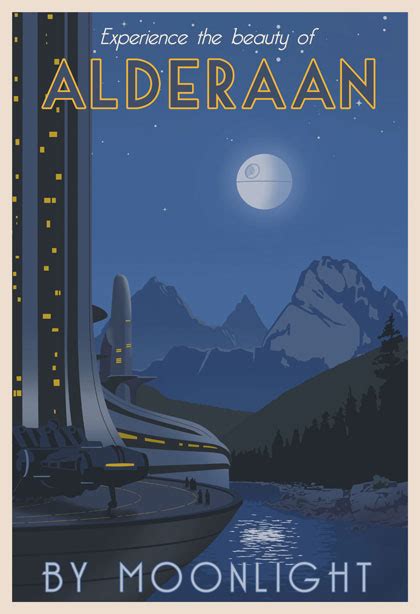 ‘star wars travel posters encourage you to visit the iconic locations