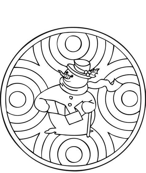 winter mandala coloring pages coloring home