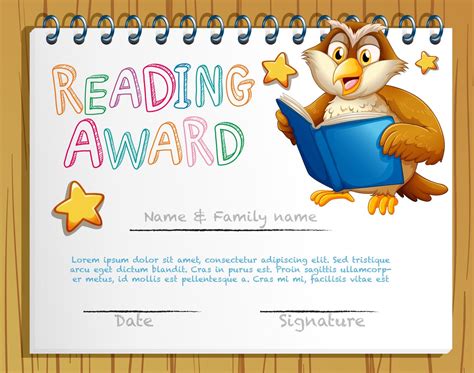 reading certificate printable printable word searches images