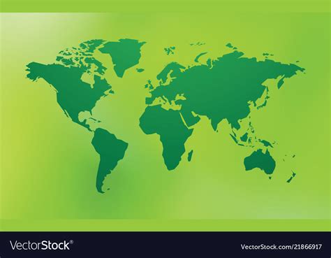 green world map  bokeh background royalty  vector