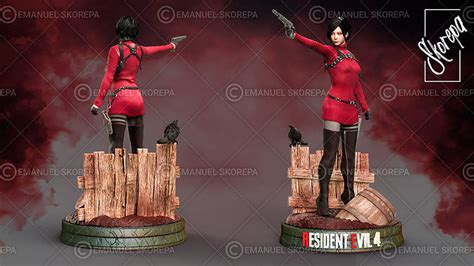 ada wong re4 remake 3d model 3d printable cgtrader