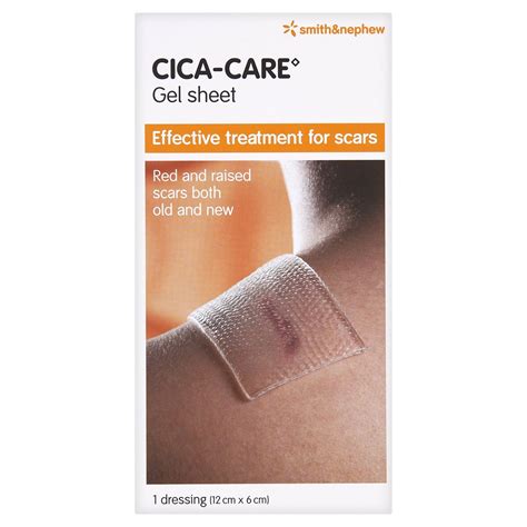 Cica Care Silicone Gel Sheet 1 Dressing 12cm X 6cm Buy Online At