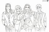 Descendants Wicked Coloring Pages Sketch Characters Animated Getcoloringpages sketch template