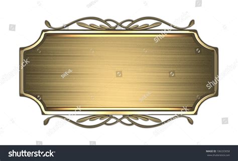 gold nameplate  shutterstock