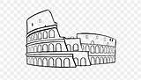 Colosseum Drawing Rome Ancient Coloring Taj Mahal Book Building sketch template