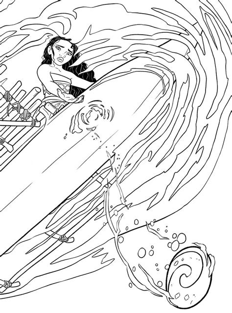 pin  moana coloring pages