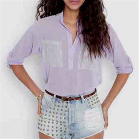 lavender blouse fashion style  style